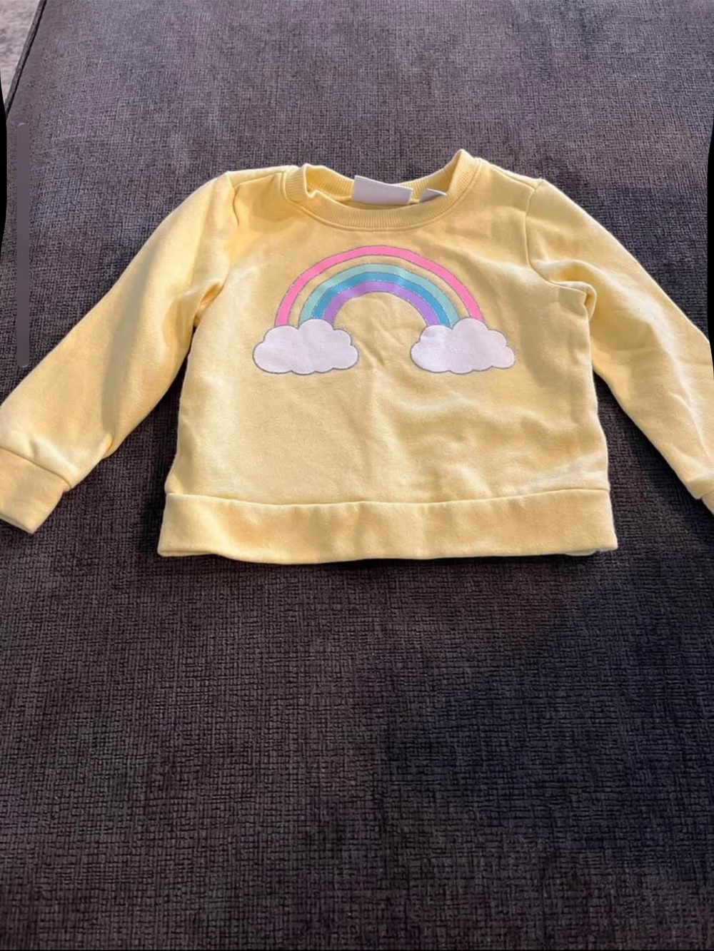 Yellow Rainbow Pullover Hoodie for Kids